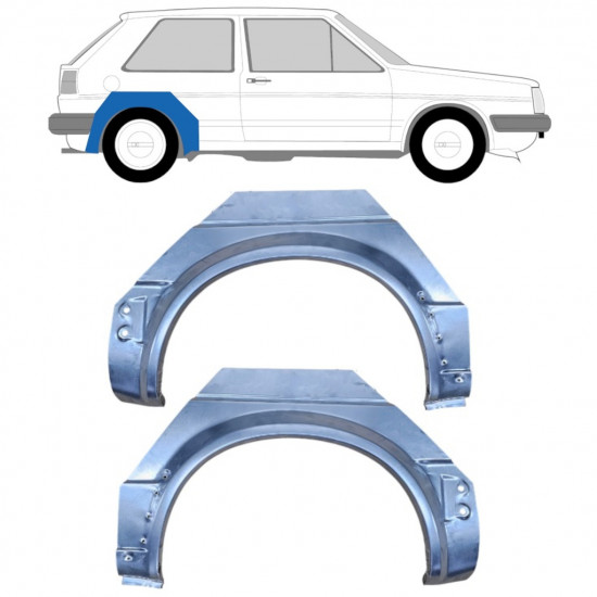 Bok delni za VW Golf 2 1982- / Levo+Desno / Komplet 9626