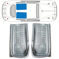 Popravni panel zadnjega dna za Volkswagen Kaefer 1949- / Levo+Desno / Komplet 10349