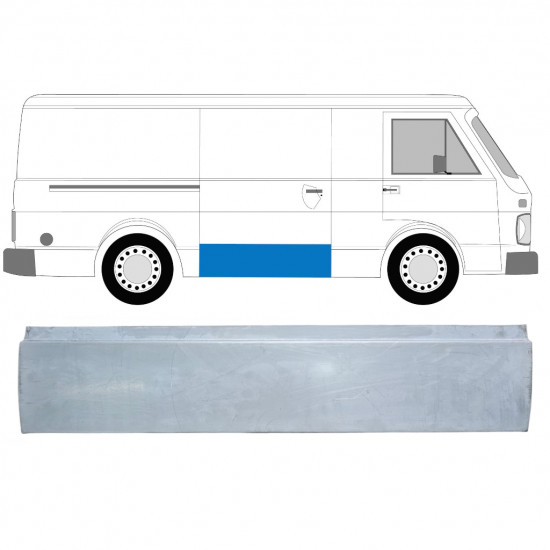 Popravni panel drsnih vrat za Volkswagen LT 1975-1996 / Desna 9008