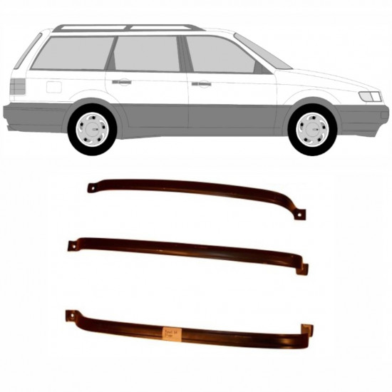 Trakovi za pritrditev rezervoarja goriva za Volkswagen Passat B3 / B4 9368