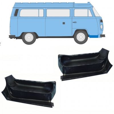 Popravni panel sprednje stopnice za VW Transporter T2 1967-1979 / Levo+Desno / Komplet 10346