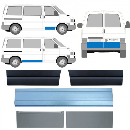 Popravni panel vrat za VW Transporter T4 1990-2003 / Komplet 11392