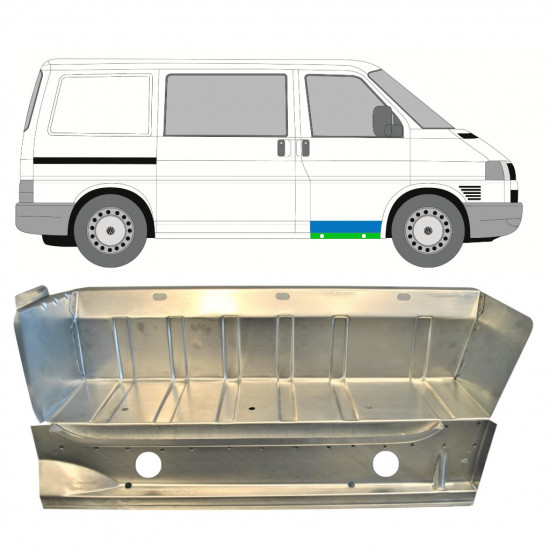 Popravni panel praga sprednje stopnice za VW Transporter T4 1990-2003 / Desna 9022