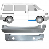 Notranji in zunanji popravni panel sprednjega praga za VW Transporter T4 1990-2003 / Desna / Komplet 9905