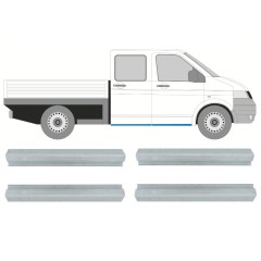 Popravni panel sprednjega in zadnjega praga za Volkswagen Transporter T5 2003-2015 / Levo+Desno / Komplet 9696