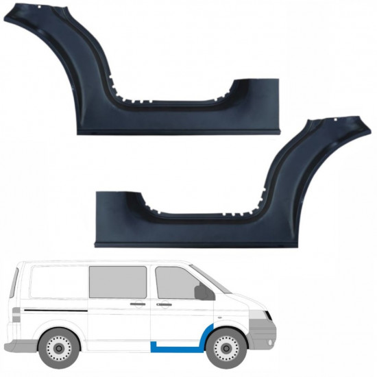 Popravni panel praga sprednjih vrat za VW Transporter T5 2003-2015 / Levo+Desno / Komplet 9457