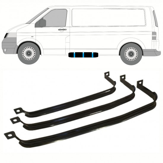 Trakovi za pritrditev rezervoarja goriva za VW Transporter T5 2003-2015 9396