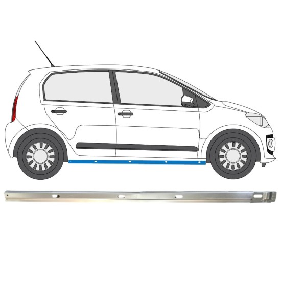 Notranji popravni panel praga za Volkswagen UP! 2011- / Desna 14857