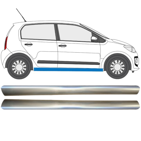 Popravni panel spodnjega praga za Volkswagen UP! 2011- / Levo+Desno / Komplet 14820