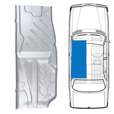 Popravni panel dna za Mercedes W123 1975-1985 / Leva 16051