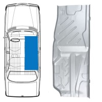 Popravni panel dna za Mercedes W123 1975-1985 / Desna 16050