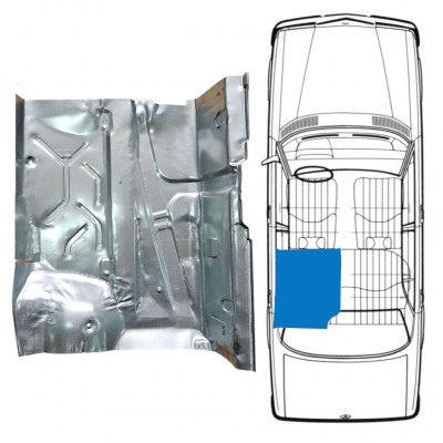 Popravni panel zadnjega dna za Mercedes W123 1975-1985 / Leva 8306