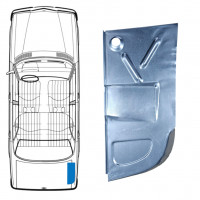 Popravni panel dna prtljažnika za Mercedes W123 1975-1985 / Desna 8685