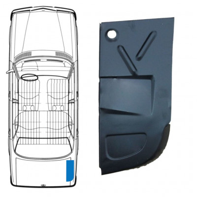 Popravni panel dna prtljažnika za Mercedes W123 1975-1985 / Desna 8685