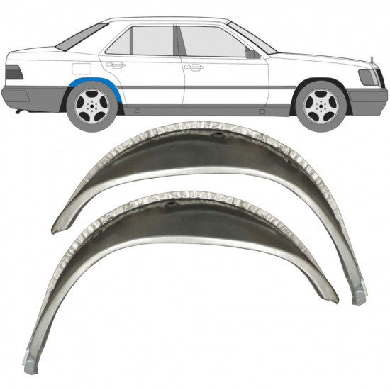 Bok delni notranji za Mercedes W124 1984- / Levo+Desno / Komplet 9652