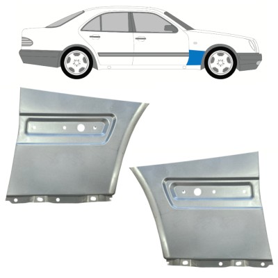 Popravni panel prednjega blatnika za Mercedes E-Class W210 1995-2003 / Levo+Desno / Komplet 14703