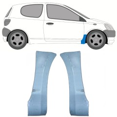 Popravni panel prednjega blatnika za Toyota Yaris 1999-2005 / Levo+Desno / Komplet 9736