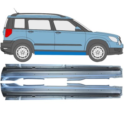 Prag za Skoda Yeti 2009- / Levo+Desno / Komplet 15977