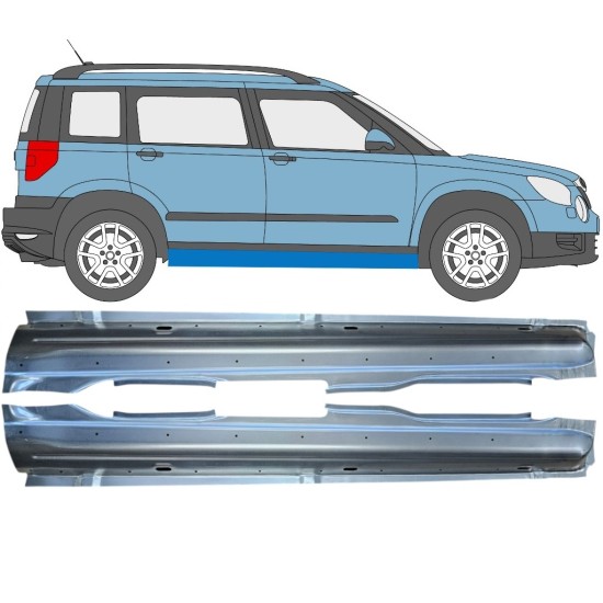Prag za Skoda Yeti 2009- / Levo+Desno / Komplet 15977