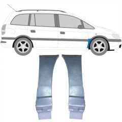 Popravni panel prednjega blatnika za Opel Zafira A 1999-2005 / Levo+Desno / Komplet 9404