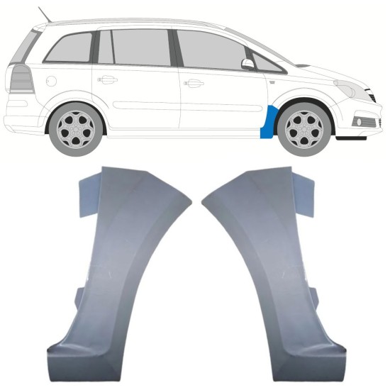 Popravni panel prednjega blatnika za Opel Zafira B 2005-2012 / Levo+Desno / Komplet 16852