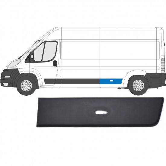 Zadnja stranska obloga z odprtino za luč za Fiat Ducato 2006- / Leva 6549