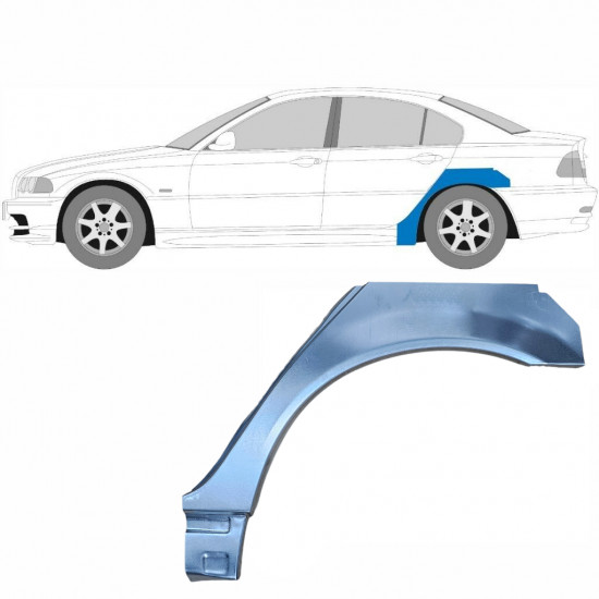 Popravni panel malega zadnjega blatnika za BMW E46 3 1998-2005 / Leva 6201