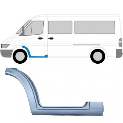 Popravni panel sprednje stopnice za Mercedes Sprinter 1995-2006 / Leva 5808