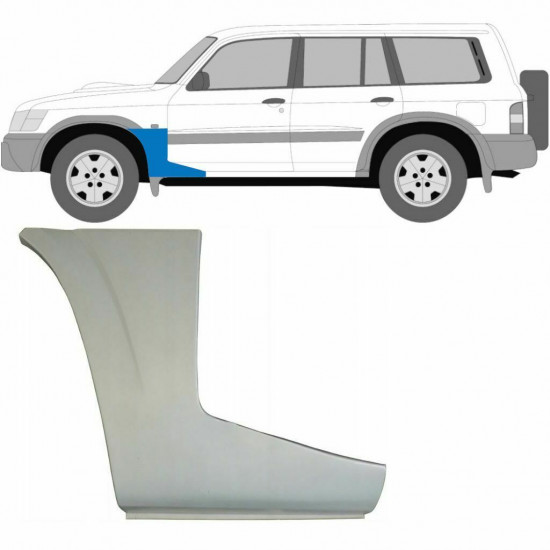 Popravni panel spodnjega dela sprednjega blatnika za Nissan Patrol 1997-2009 / Leva 6261