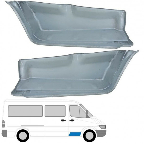 Popravni panel sprednje stopnice za Mercedes Sprinter 1995-2006 / Levo+Desno / Komplet 6266