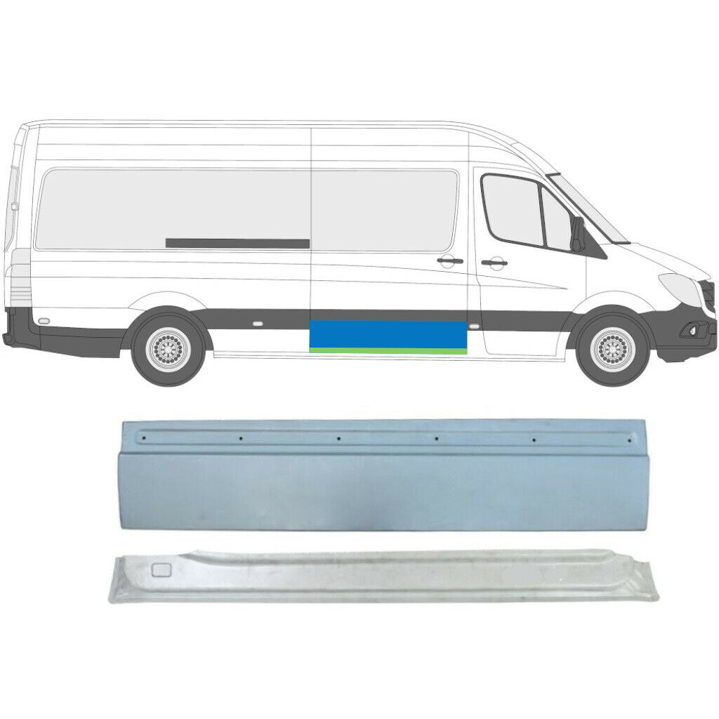 Popravni Panel Drsnih Vrat Za Mercedes Sprinter 2006-2018 / Desna / Komplet 5849