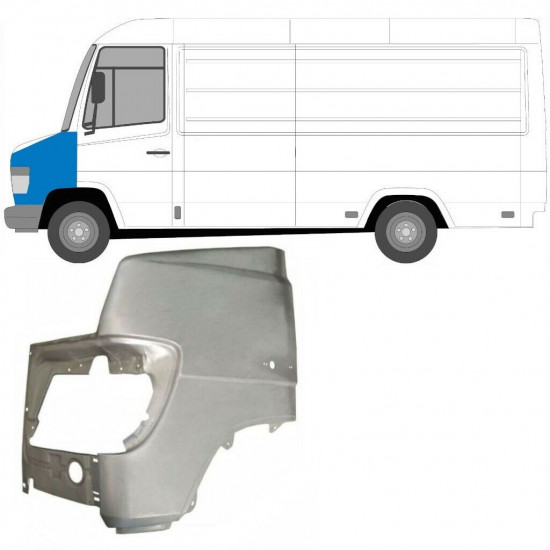 Sprednji blatnik za Mercedes Vario 1996- / Leva 6370