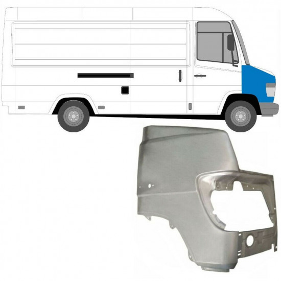 Sprednji blatnik za Mercedes Vario 1996- / Desna 6369